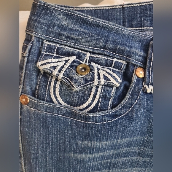 True Religion Joey Jeans women's size 30 white stitching - Picture 4 of 16